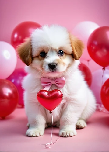pink balloons,valentine balloons,heart balloons,cute puppy,animal balloons,red balloons,valentine's day décor,pekingese,red balloon,first birthday,valentine candy,saint valentine's day,heart balloon with string,little girl with balloons,happy birthday balloons,valentine's day,cheerful dog,balloons,1st birthday,cavalier king charles spaniel,Art,Artistic Painting,Artistic Painting 23
