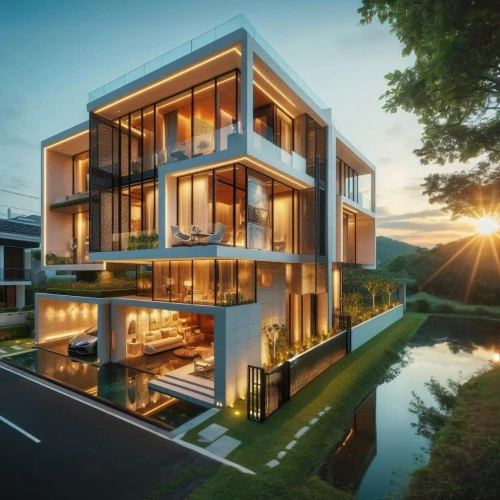 modern house,modern architecture,cube house,house by the water,cubic house,beautiful home,residential house,luxury property,smart home,3d rendering,cube stilt houses,luxury home,holiday villa,private house,house with lake,smart house,contemporary,frame house,residential,dunes house