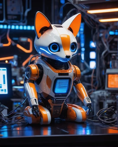 tau,chat bot,symetra,minibot,rocket raccoon,a fox,soft robot,child fox,tekwan,fox,rex cat,ryzen,grey fox,computer mouse,bot,cyberpunk,cute fox,nova,adorable fox,kit fox,Conceptual Art,Sci-Fi,Sci-Fi 23