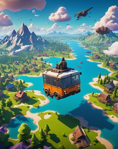 vwbus,cablecar,camping bus,travel van,water bus,fortnite,llamas,cube background,new vehicle,bazlama,trolley bus,flying island,camper van isolated,traveler,camper van,golf carts,floating islands,hot air balloon ride,4k wallpaper,llama,Conceptual Art,Fantasy,Fantasy 04