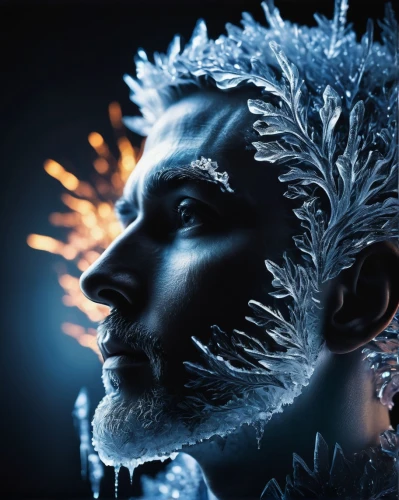 the snow queen,ice queen,father frost,crystalline,icemaker,ice crystal,iceman,eternal snow,fractalius,fantasy portrait,bjork,ice,shaman,frost,shamanic,cinema 4d,digital compositing,ice planet,ice crystals,photo manipulation,Photography,Artistic Photography,Artistic Photography 12