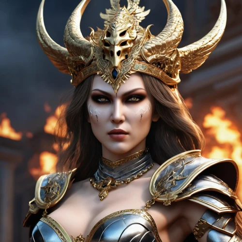female warrior,athena,goddess of justice,artemisia,warrior woman,thracian,cleopatra,cybele,fire background,imperator,priestess,symetra,massively multiplayer online role-playing game,veronica,elaeis,medusa,evil woman,artemis,mara,garuda,Photography,General,Realistic
