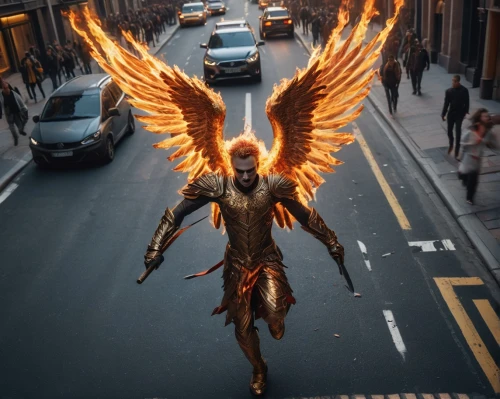 fire angel,archangel,business angel,guardian angel,garuda,the archangel,phoenix,angel of death,winged,angel,fallen angel,angel statue,firebird,wings,griffin,angels of the apocalypse,flame spirit,angelology,griffon bruxellois,angel figure,Photography,General,Fantasy