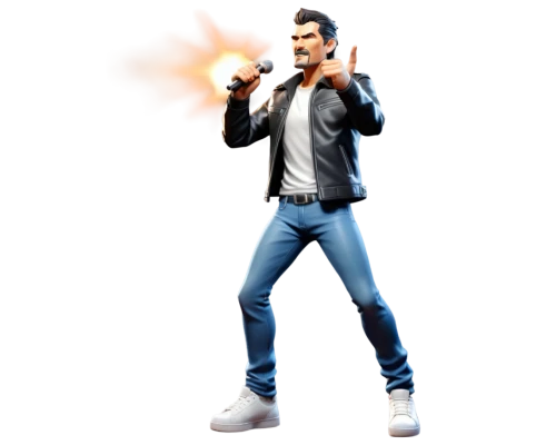 man holding gun and light,3d figure,actionfigure,action figure,game figure,pompadour,life stage icon,3d model,marvel figurine,wifi png,3d man,action hero,ken,advertising figure,fighting stance,pubg mascot,png image,vax figure,3d rendered,download icon,Unique,3D,Low Poly