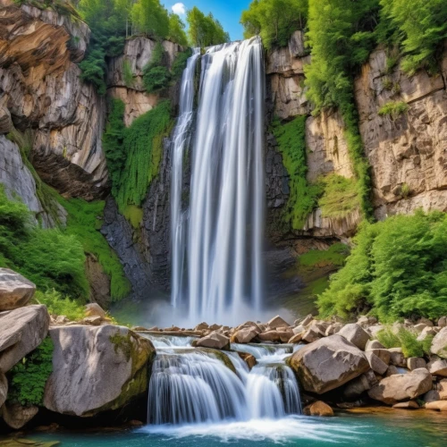 brown waterfall,waterfalls,green waterfall,wasserfall,water fall,waterfall,water falls,cascading,plitvice,falls,falls of the cliff,water flowing,bridal veil fall,water flow,flowing water,cascades,a small waterfall,bow falls,background view nature,beautiful landscape,Photography,General,Realistic
