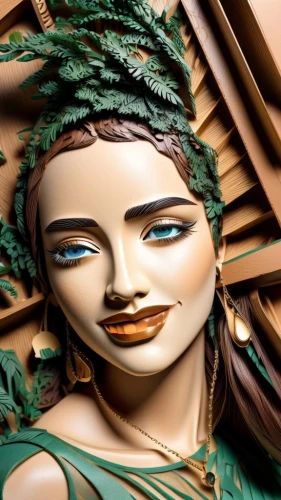 wooden mannequin,woman sculpture,wood carving,wooden figure,terracotta,art deco woman,png sculpture,decorative figure,bodypainting,body painting,wood art,artist's mannequin,wooden doll,medusa,clay doll,clay tile,carved wood,paper art,decorative art,gorgon