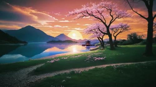 incredible sunset over the lake,beautiful landscape,evening lake,dove lake,beautiful lake,nature landscape,landscape background,purple landscape,landscape nature,mountain sunrise,mountain lake,landscapes beautiful,fantasy landscape,mountainlake,switzerland,amazing nature,new zealand,acid lake,bow lake,fantasy picture