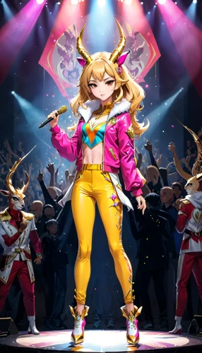 yang,hip rose,lux,rockabella,yuzu,idol,tamaris,tsumugi kotobuki k-on,vicuña,golden unicorn,ayu,kyi-leo,celesta,star roll,star mother,zunzuncito,concert dance,noel,miso,katz,Anime,Anime,General