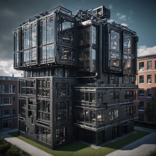 cubic house,apartment building,mixed-use,apartment block,cube stilt houses,apartments,an apartment,multi-storey,solar cell base,apartment house,apartment complex,multi-story structure,3d rendering,sky apartment,appartment building,cube house,kirrarchitecture,industrial building,shared apartment,glass building,Conceptual Art,Sci-Fi,Sci-Fi 09