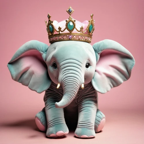 pink elephant,circus elephant,elephant's child,elephant,girl elephant,dumbo,elephant toy,pachyderm,elephant kid,blue elephant,elephantine,circus animal,crown render,princess crown,asian elephant,royal crown,cartoon elephants,monarchy,beauty pageant,queen crown,Photography,Artistic Photography,Artistic Photography 05