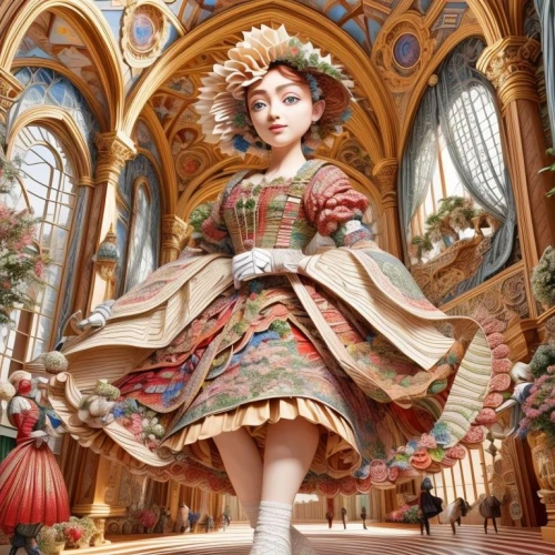 the carnival of venice,3d fantasy,fairy tale character,russian folk style,rococo,doll's festival,cinderella,alice,girl in a historic way,nutcracker,decorative nutcracker,children's fairy tale,disney sea,baroque,rosa 'the fairy,tokyo disneyland,baroque angel,painter doll,fairy peacock,fairytale characters
