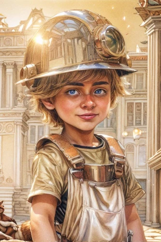 pinocchio,world digital painting,children's background,steampunk,scandia gnome,fantasy portrait,gyro,pilgrim,the little girl,gold cap,child portrait,athena,portrait background,fantasy art,antiquariat,children of war,merchant,child with a book,mary-gold,girl in a historic way