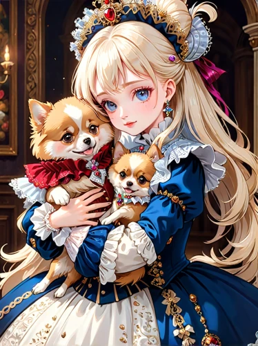 pomeranian,alice,girl with dog,fairy tale character,fennec,kitsune,fairy tale icons,puppy pet,long-haired hihuahua,pet,erika,alibaba,portrait background,violet evergarden,merlin,puppies,sultana,frula,fairytale characters,dog cafe,Anime,Anime,General