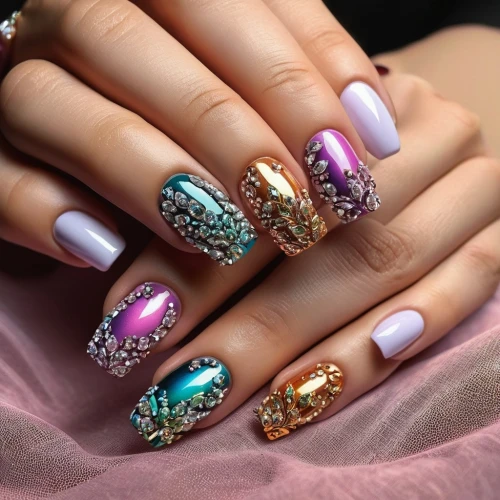 nail design,nail art,artificial nails,nails,jeweled,glitter hearts,manicure,seashells,purple glitter,glitters,gemstones,talons,sea shells,nail polish,fingernail polish,nail care,nail,mermaid scales,shells,glittering,Illustration,Vector,Vector 14