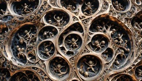 mandelbulb,patterned wood decoration,honeycomb structure,trypophobia,ornamental wood,wood skeleton,openwork frame,carved wood,openwork,building honeycomb,filigree,fractal design,biomechanical,wood carving,wrought iron,wood structure,intricate,fractals art,fractals,fractal