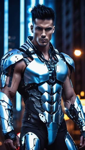 steel man,cyborg,bodybuilding supplement,3d man,muscular build,biomechanical,kos,electro,male character,edge muscle,steel,body-building,muscular,war machine,bodybuilding,muscle man,body building,cybernetics,cosplay image,armored,Illustration,Abstract Fantasy,Abstract Fantasy 11