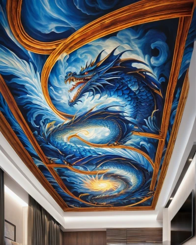 ceiling construction,on the ceiling,wall decoration,wall painting,ceiling fixture,the ceiling,sistine chapel,ceiling light,ceiling lighting,stucco ceiling,contemporary decor,aquarium decor,hotel hall,modern decor,interior design,interior decoration,whirlpool pattern,great room,ceiling,ceiling lamp,Art,Classical Oil Painting,Classical Oil Painting 03