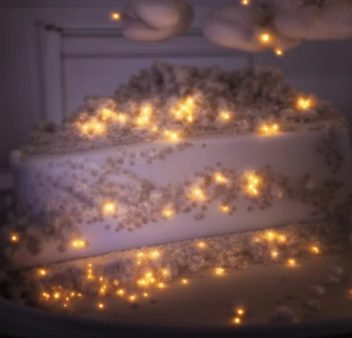 fairy lights,luminous garland,sheet cake,christmas cake,yule log,cinnamon stars,mattress,bed,baby bed,wedding cake,canopy bed,a cake,star garland,christmas room,cinema 4d,infant bed,decorate,party decoration,inflatable mattress,visual effect lighting