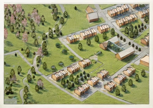 street plan,suburban,escher village,town planning,housing estate,north american fraternity and sorority housing,model years 1958 to 1967,townhouses,new housing development,kubny plan,bird's-eye view,suburbs,aurora village,dessau,landscape plan,residential area,suburb,åkirkeby,estate,borås,Architecture,Commercial Building,Modern,Garden Modern