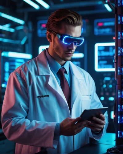sci fi surgery room,cyber glasses,medical technology,star-lord peter jason quill,theoretician physician,cyberpunk,researcher,ship doctor,scientist,electronic medical record,microbiologist,neon human resources,consultant,doctor,elektroniki,biologist,researchers,surgeon,physician,pathologist,Conceptual Art,Sci-Fi,Sci-Fi 26