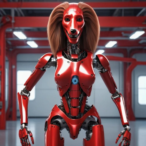 darth talon,asuka langley soryu,red chief,red,cybernetics,sci fi,humanoid,rubber doll,saluki,evangelion eva 00 unit,cyborg,red super hero,sexpuppe,droid,biomechanical,articulated manikin,sidonia,cgi,red skin,robotic