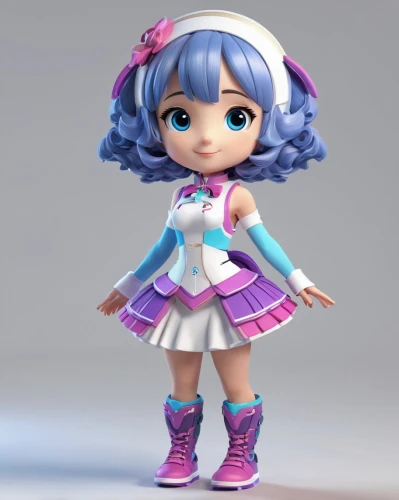 doll dress,tumbling doll,cute cartoon character,fashion doll,3d model,ako,3d figure,doll shoes,chibi girl,stylized macaron,girl doll,sailor,roller skate,3d rendered,child fairy,artist doll,dress doll,wind-up toy,naginatajutsu,anime japanese clothing,Unique,3D,3D Character