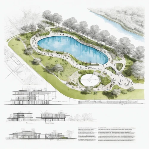swim ring,landscape plan,archidaily,artificial island,architect plan,dolphinarium,school design,artificial islands,aqua studio,second plan,outdoor pool,water courses,swimming pool,thermal spring,landscape designers sydney,water park,wastewater treatment,leisure facility,sewage treatment plant,landscape design sydney,Unique,Design,Blueprint