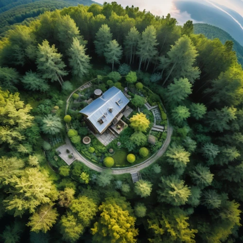 house in the forest,house in mountains,roof landscape,summer cottage,home landscape,house in the mountains,inverted cottage,house with lake,the cabin in the mountains,aerial landscape,tree house hotel,log home,tree house,summer house,beautiful home,grass roof,lonely house,new england style house,drone image,holiday villa,Art,Artistic Painting,Artistic Painting 22