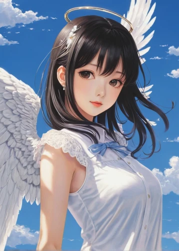 angel,angel girl,angelic,angel wings,angel wing,fallen angel,angels,crying angel,winged heart,business angel,vintage angel,angel face,baroque angel,guardian angel,angel figure,love angel,black angel,angel statue,angelology,winged,Illustration,Japanese style,Japanese Style 09