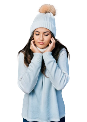 girl wearing hat,knitted cap with pompon,eskimo,balaclava,winter clothing,depressed woman,stressed woman,girl on a white background,knit hat,winter hat,polar fleece,ski helmet,knit cap,knitting clothing,fleece,beanie,cloche hat,oxydizing,the hat-female,sweatshirt,Illustration,Abstract Fantasy,Abstract Fantasy 19