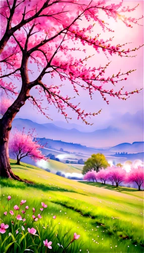 japanese sakura background,spring background,springtime background,landscape background,sakura tree,sakura trees,sakura background,cherry blossom tree,sakura blossom,spring nature,spring blossom,purple landscape,japanese floral background,blossom tree,the cherry blossoms,colorful background,flower background,cherry blossoms,cherry trees,sakura blossoms,Illustration,Paper based,Paper Based 24