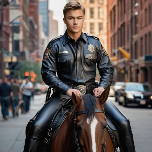 a motorcycle police officer,nypd,mounted police,horseback,officer,police officer,equestrian,policeman,horseman,police uniforms,sheriff,horsemanship,leather jacket,horse looks,horseback riding,horse kid,rein,equestrianism,colt,motorcyclist,Photography,General,Natural