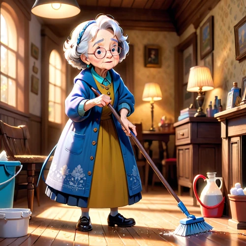 housekeeper,granny,housework,housekeeping,grandma,cleaning woman,elderly lady,nanny,old woman,grandmother,geppetto,girl in the kitchen,household cleaning supply,cleaning service,agnes,senior citizen,housewife,together cleaning the house,chores,grandparent,Anime,Anime,Cartoon