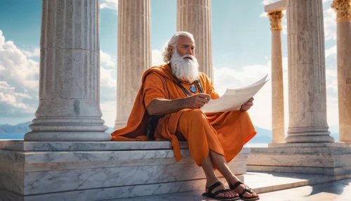 middle eastern monk,orange robes,the abbot of olib,indian monk,the death of socrates,theravada buddhism,biblical narrative characters,the local administration of mastery,messenger of the gods,buddhist monk,socrates,amethist,pythagoras,monk,buddhists monks,sadhu,the ancient world,twelve apostle,ayurveda,guru,Illustration,Black and White,Black and White 30