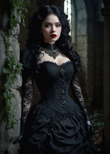 gothic fashion,gothic woman,gothic dress,gothic portrait,gothic style,victorian lady,victorian style,gothic,vampire woman,goth woman,dark gothic mood,vampire lady,victorian fashion,corset,ball gown,queen of hearts,the victorian era,bodice,snow white,celtic queen,Illustration,Japanese style,Japanese Style 17