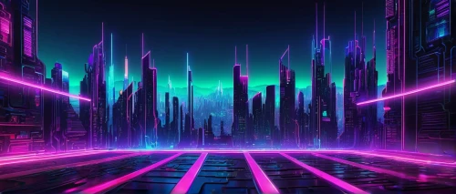futuristic landscape,cyberpunk,cityscape,metropolis,futuristic,fantasy city,neon arrows,80's design,colorful city,ultraviolet,scifi,cyberspace,cyber,retro background,vapor,city at night,city skyline,3d background,purple wallpaper,sci-fi,Conceptual Art,Daily,Daily 28