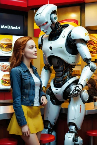 fast food restaurant,fast-food,fastfood,mcdonalds,fast food,mcdonald's,mcdonald,disney baymax,advertising campaigns,kids' meal,robots,artificial intelligence,digital compositing,machine learning,advertising figure,automation,fast food junky,dream job,online date,forbidden love,Conceptual Art,Sci-Fi,Sci-Fi 05