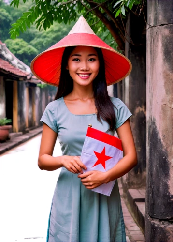vietnamese woman,asian conical hat,miss vietnam,vietnam,viet nam,vietnam's,vietnam vnd,asian umbrella,ao dai,ha noi,ho chi minh,girl in a historic way,hanoi,asian costume,ham ninh,vietnamese,hue city,girl wearing hat,asian woman,china,Illustration,Realistic Fantasy,Realistic Fantasy 42