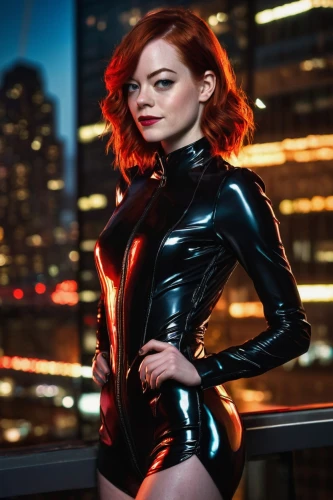 latex clothing,latex,black widow,catwoman,pvc,red,leather,femme fatale,photo session in bodysuit,black suit,black leather,daredevil,fiery,xmen,birds of prey-night,harley,agent provocateur,redhead,dark suit,bodysuit,Art,Classical Oil Painting,Classical Oil Painting 36