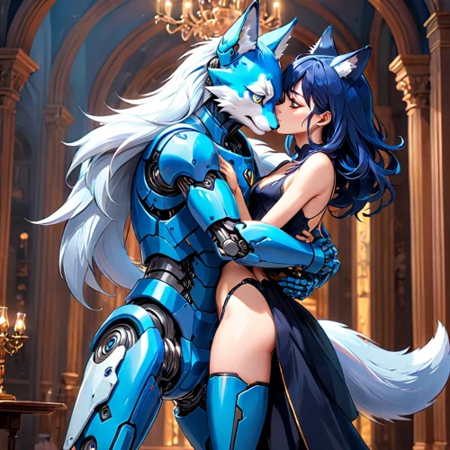 wolf couple,blue heart,foxes,masquerade,kitsune,protecting,kos,reizei,lancers,rein,amorous,lions couple,ganai,hamearis lucina,hypersexuality,blue enchantress,tiber riven,chariot,embrace,winterblueher,Anime,Anime,General
