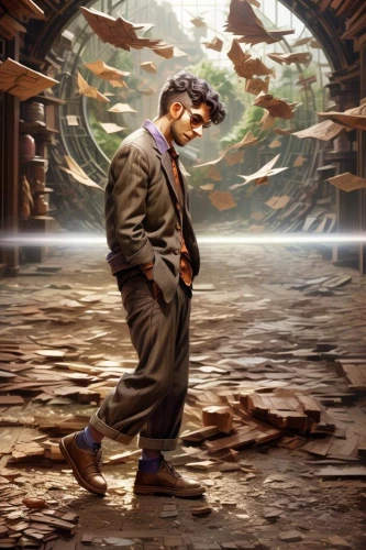 fish-surgeon,biologist,sci fiction illustration,fishmonger,librarian,photoshop manipulation,cg artwork,indiana jones,photo manipulation,world digital painting,steampunk,fish market,the collector,game illustration,time traveler,banker,man holding gun and light,the doctor,theoretician physician,watchmaker