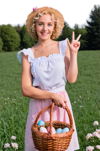 flowers in basket,flower girl basket,picnic basket,heidi country,wicker basket,eggs in a basket,milkmaid,countrygirl,easter theme,flower basket,easter basket,happy easter hunt,country dress,bornholmer margeriten,peaches in the basket,basket wicker,egg basket,basket maker,woman holding pie,farm girl,Conceptual Art,Oil color,Oil Color 15