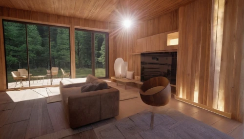 wooden sauna,3d rendering,inverted cottage,cabin,the cabin in the mountains,small cabin,interior modern design,modern room,chalet,modern living room,render,daylighting,timber house,mid century house,wood stove,interior design,wood doghouse,log cabin,smart home,home interior,Photography,General,Realistic