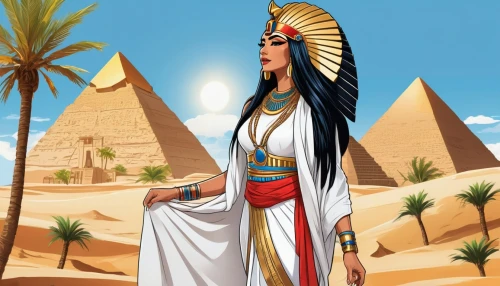 ancient egyptian girl,pharaonic,ancient egypt,cleopatra,ancient egyptian,egyptian,khufu,nile,dahshur,egypt,giza,pharaoh,pharaohs,sphinx pinastri,horus,desert background,karnak,maat,priestess,maat mons,Unique,Design,Sticker