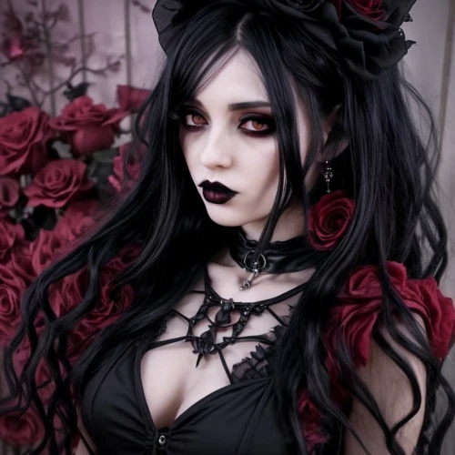 gothic fashion,gothic woman,black rose,gothic style,gothic,goth woman,gothic dress,vampire lady,dark gothic mood,gothic portrait,vampire woman,goth,widow flower,porcelain rose,victorian lady,goth like,black rose hip,red rose,vampire,black cherry