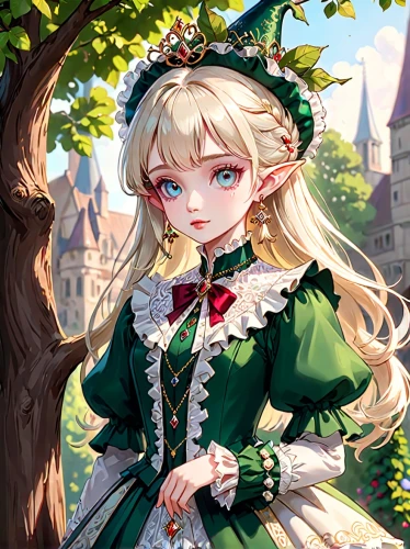 fairy tale character,jessamine,meteora,alice,eglantine,lily of the field,aurora,fantasy portrait,elf,vanessa (butterfly),portrait background,belarus byn,erika,forest clover,elza,lilly of the valley,caerula,angelica,fae,frula,Anime,Anime,General