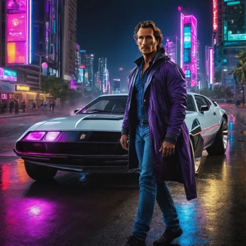 star-lord peter jason quill,lincoln cosmopolitan,dodge durango,lincoln capri,ledger,austin cambridge,purple background,80s,car dealer,ford maverick,dodge challenger,dodge la femme,famous car,elektrocar,neon human resources,cyberpunk,auto sales,drive,suit actor,ford prefect,Photography,General,Natural