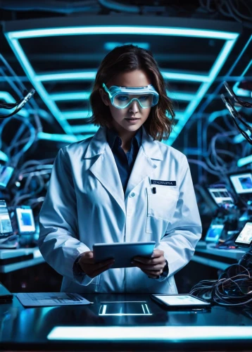sci fi surgery room,female doctor,theoretician physician,cyber glasses,medical technology,ship doctor,electronic medical record,women in technology,operating theater,consultant,medical imaging,operating room,sci fiction illustration,physician,scientist,ophthalmologist,doctor,core web vitals,ophthalmology,surgeon,Conceptual Art,Sci-Fi,Sci-Fi 04
