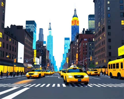 new york taxi,taxicabs,yellow cab,yellow taxi,yellow car,new york streets,city scape,taxi cab,new york,newyork,colorful city,mobile video game vector background,background vector,cartoon video game background,city highway,cabs,yellow orange,new york skyline,yellow,time square,Unique,3D,Low Poly