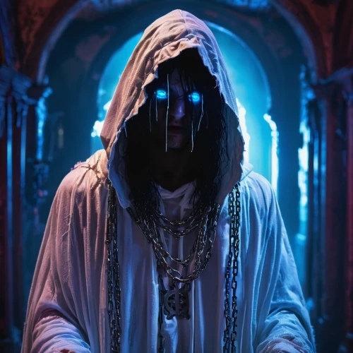 prophet,hooded man,archimandrite,high priest,hieromonk,guru,priest,electro,the abbot of olib,sadu,monk,wraith,cloak,doctor doom,father frost,magus,bishop,undead warlock,kundalini,sadhus,Conceptual Art,Sci-Fi,Sci-Fi 27